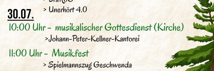 Waldfest „So klingt’s im Geratal“